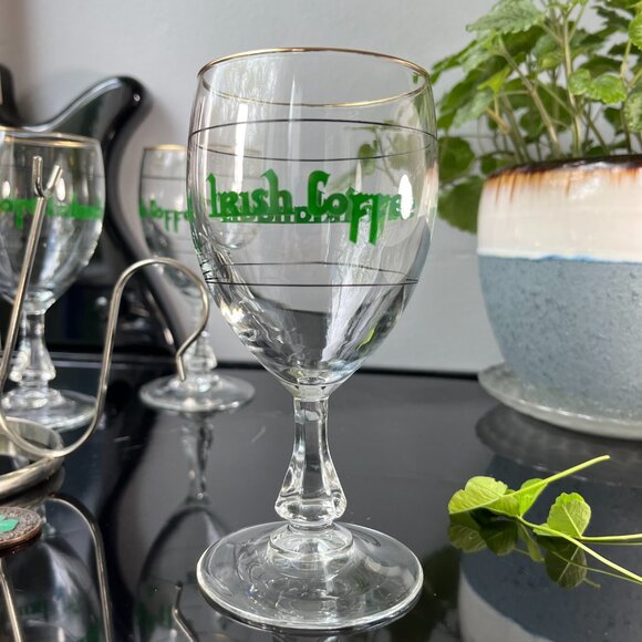 Set Irish Coffee Chef Mates 4 Wine Glasses + Warming Stand + Recipe Booklet - Picture 3 of 14